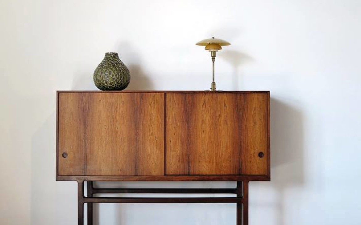 scandinavian highboard kofod larsen stool moos stoneware salto lamp henningsen