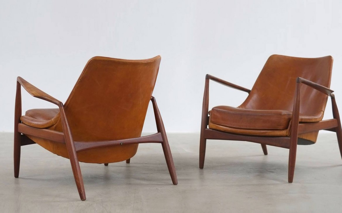 ib kofod larsen salen seal chair olof 60s