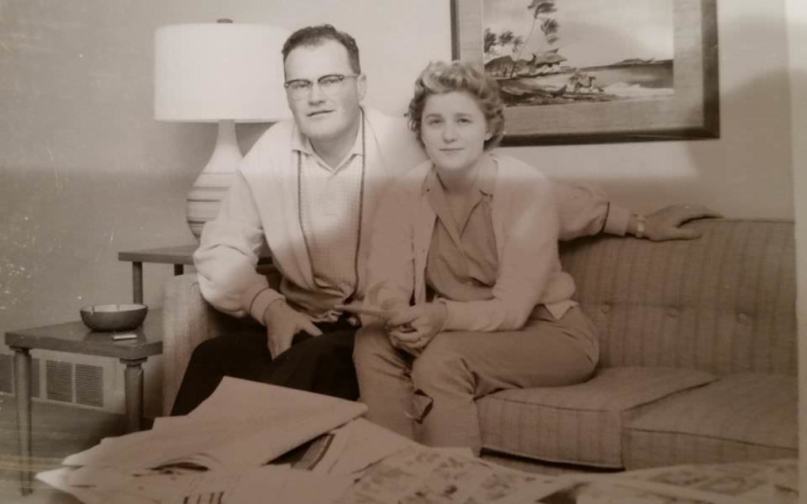 Caroline Grant sent us what I think is one of the sweetest MCM dad photos.  We often forget that our parents were once young, and this photo shows a young couple not yet married, but already seemingly comfortable with each other as if they had already been married for years. It is a charming photo, thanks Caroline.