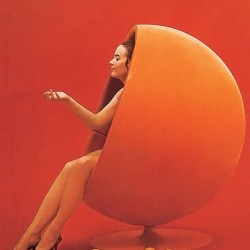 Eero Aarnio Ball Chair 60s plastic modern pop Asko orange