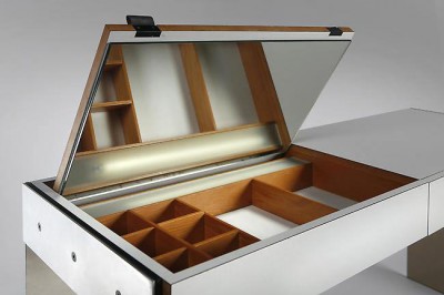 Phillippon Lecoq vanity rosewood aluminum 60s