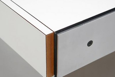 Phillippon Lecoq vanity rosewood aluminum 60s