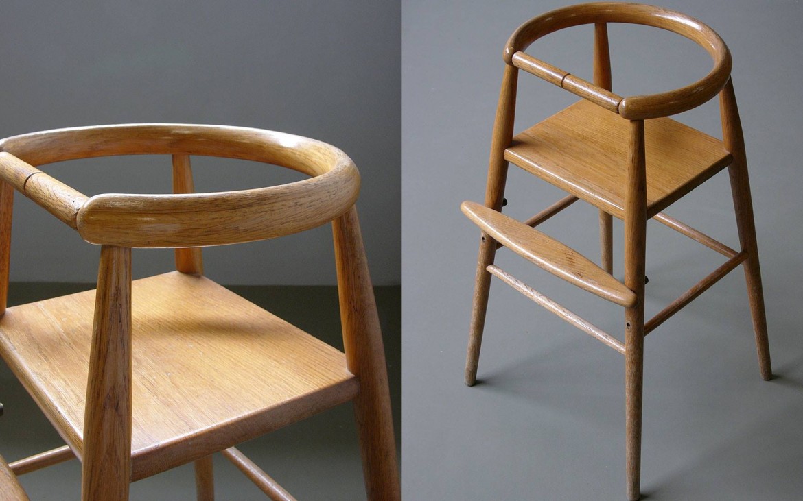 oak high chair kolds 50s nanna ditzel
