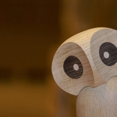 wooden owl paul anker 60s modern