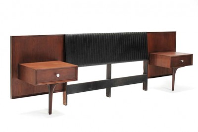 Robert Baron Walnut Headboard