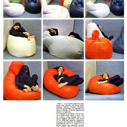 Sacco Bean Bag Red Modern Pop