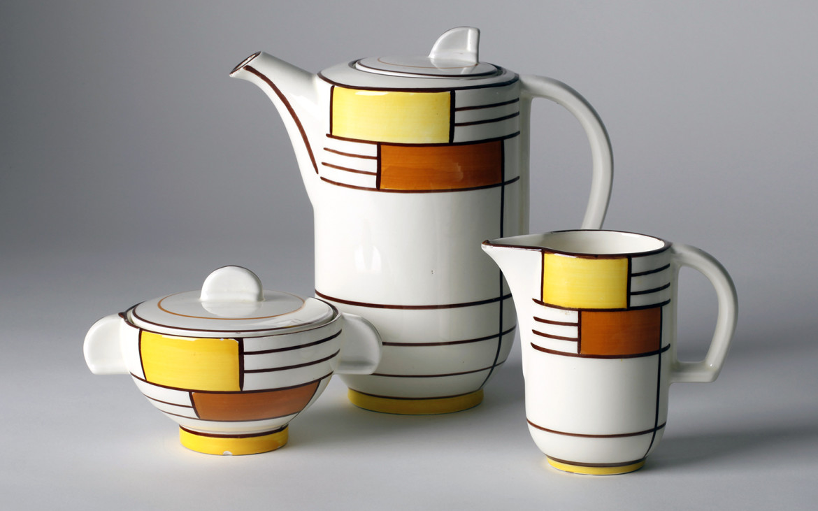 Coffee Service Form 3269 Dekor 3526 Schramberger ceramic 1929