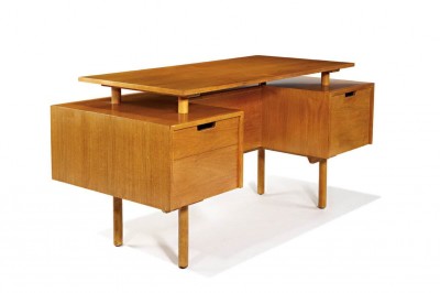 Milo Baughman Desk Light Walnut
