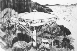 John Lautner Chemosphere Sketch