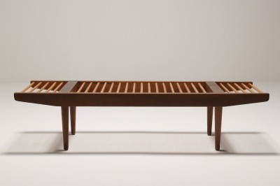 Milo Baughman Bench Walnut