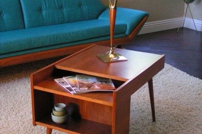 Milo Baughman End Table Walnut