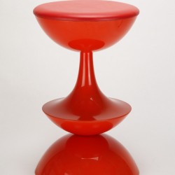 Fiberglass barstool nanna ditzel red modern pop