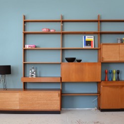 Teak wall unit Waeckerlin Behr Germany Modern 60s