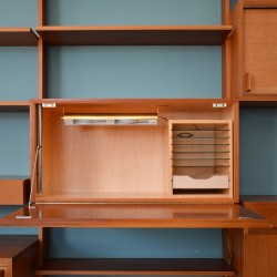 Teak wall unit Waeckerlin Behr Germany Modern 60s