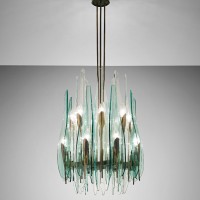 Fontana arte max ingrand lighting brass italy Pietro chiesa