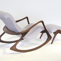 vladimir Kagan Dreyfuss contour rocking chair