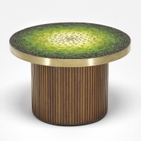 vladimir kagan dreyfuss glass tile table