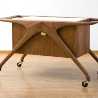 vladimir Kagan Dreyfuss bar serving cart