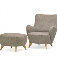 vladimir Kagan Dreyfuss barrel chair