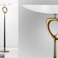 Fontana arte max ingrand lighting brass italy Pietro chiesa