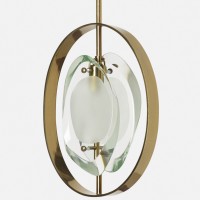 Fontana arte max ingrand lighting brass italy Pietro chiesa
