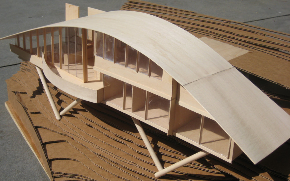 A rough model of the Garcia House, John Lautner, 1962. Photo: jmtsumura/flickr