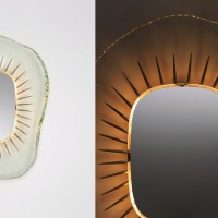 Fontana arte max ingrand lighting brass italy Pietro chiesa