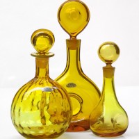 blenko colorful galssware carafe lamps vowls artglass