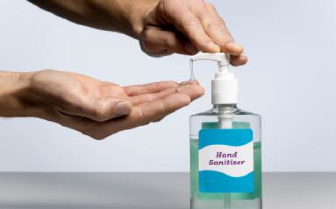 "Hand sanitizer. You never know what you will wind up digging through for something good. 