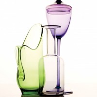 blenko colorful galssware carafe lamps vowls artglass