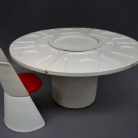 Fabio Lenci storable table space age abs plastic