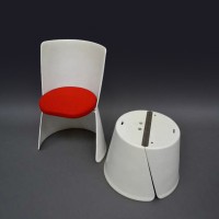 Fabio Lenci storable table space age abs plastic
