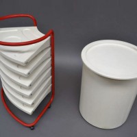 Fabio Lenci storable table space age abs plastic