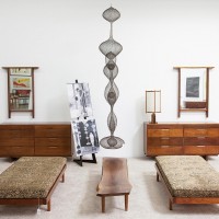 Ruth Asawa sculpture metal mid century modern art crochet