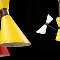 stilnovo sputnik Bruno Gatta atomic lamps ceiling lighting
