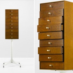 John Pile Irving harper George Nelson miniature chest rosewood teak herman miller
