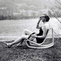 willy guhl concrete chair fiber loop dwell