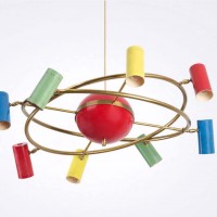 stilnovo sputnik Bruno Gatta atomic lamps ceiling lighting