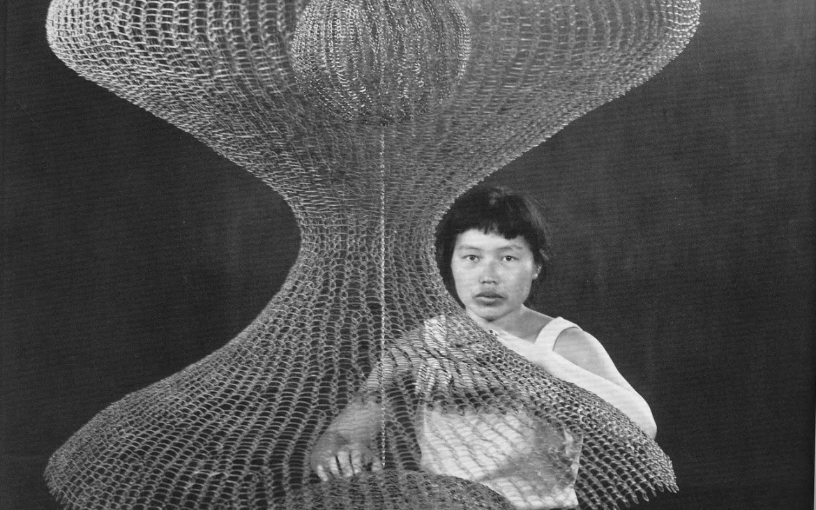 Ruth Asawa sculpture metal mid century modern art crochet