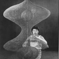 Ruth Asawa sculpture metal mid century modern art crochet