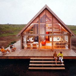summer house mid century cottage vacation modernism
