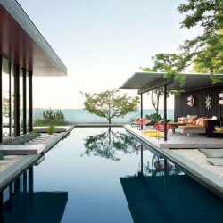 summer house mid century cottage vacation modernism