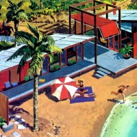 summer house mid century cottage vacation modernism