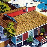 summer house mid century cottage vacation modernism