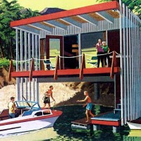 summer house mid century cottage vacation modernism