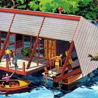 summer house mid century cottage vacation modernism