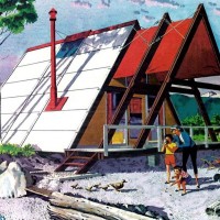 summer house mid century cottage vacation modernism