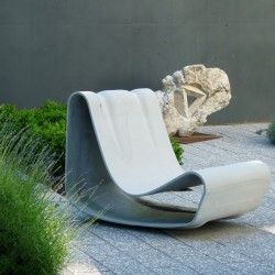 willy guhl concrete chair fiber loop dwell