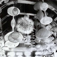 Ruth Asawa sculpture metal mid century modern art crochet