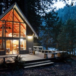 summer house mid century cottage vacation modernism